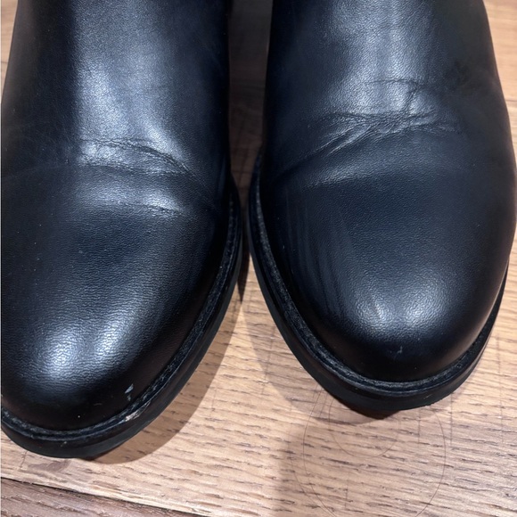 Thursday Duchess Black Leather Ankle Boots - Picture 9 of 12